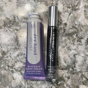Bath & Body Works Glycerin Hand Cream and A Toast To You Perfume Spray